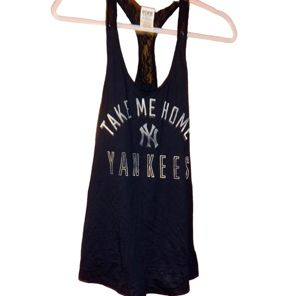 Victoria’s secret navy Mlb New York yankees lace take me home tank top Small
